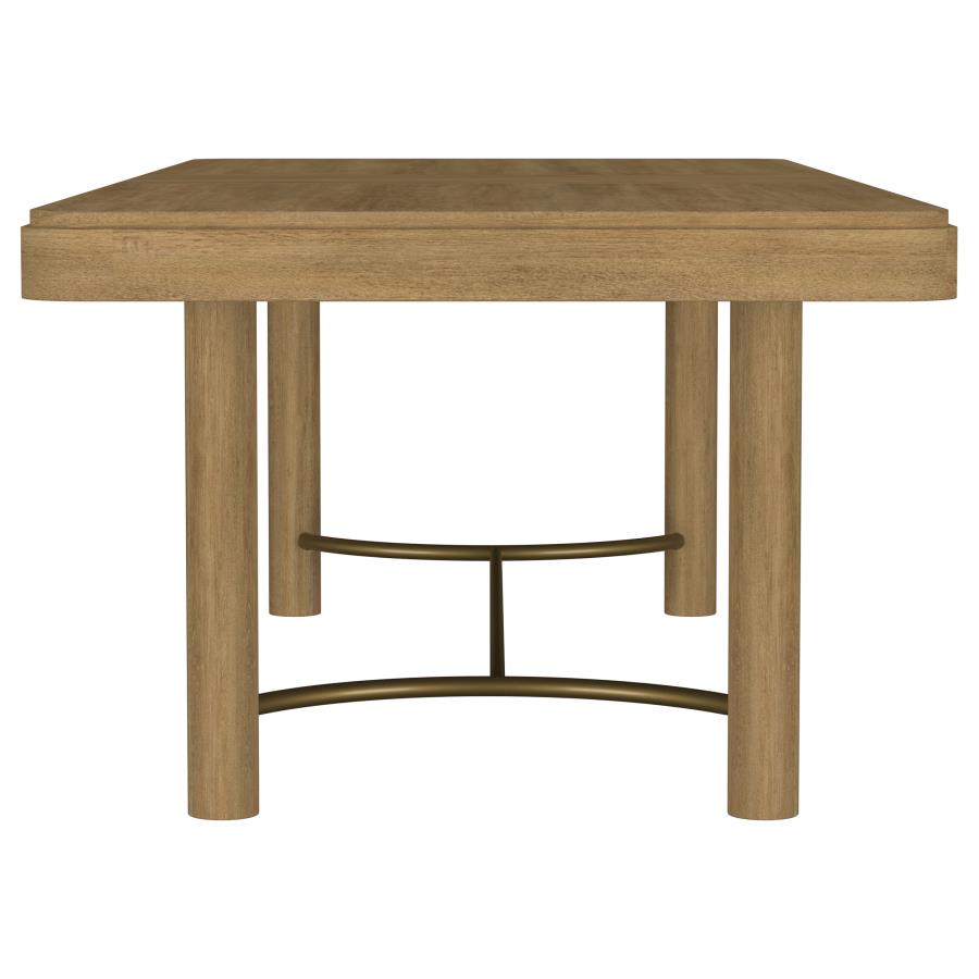 Arini 9-piece Extension Leaf Dining Table Set Sand Wash