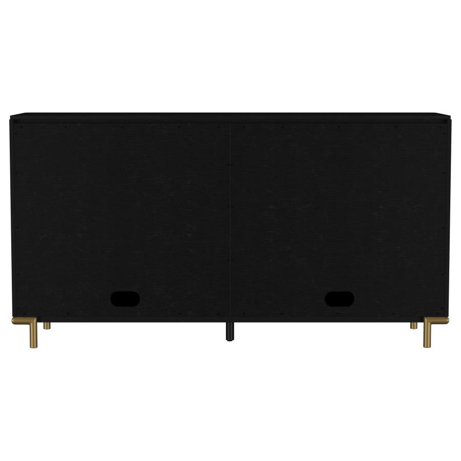 Arini 2-drawer Cane Door Dining Sideboard Server Black
