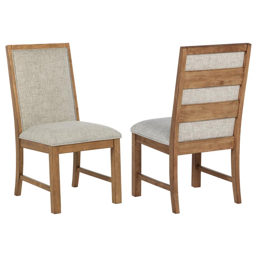 (image for) Bruner Upholstered Dining Side Chair Brown (Set of 2)