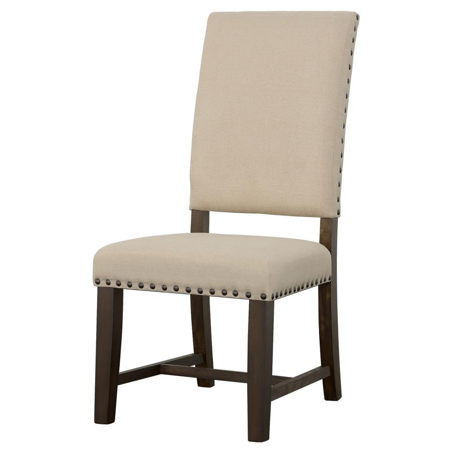 (image for) Twain Upholstered Dining Side Chair Beige (Set of 2)