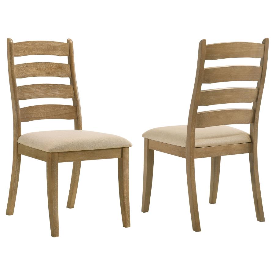 (image for) Danvers Wood Dining Side Chair Brown Oak (Set of 2) - Click Image to Close