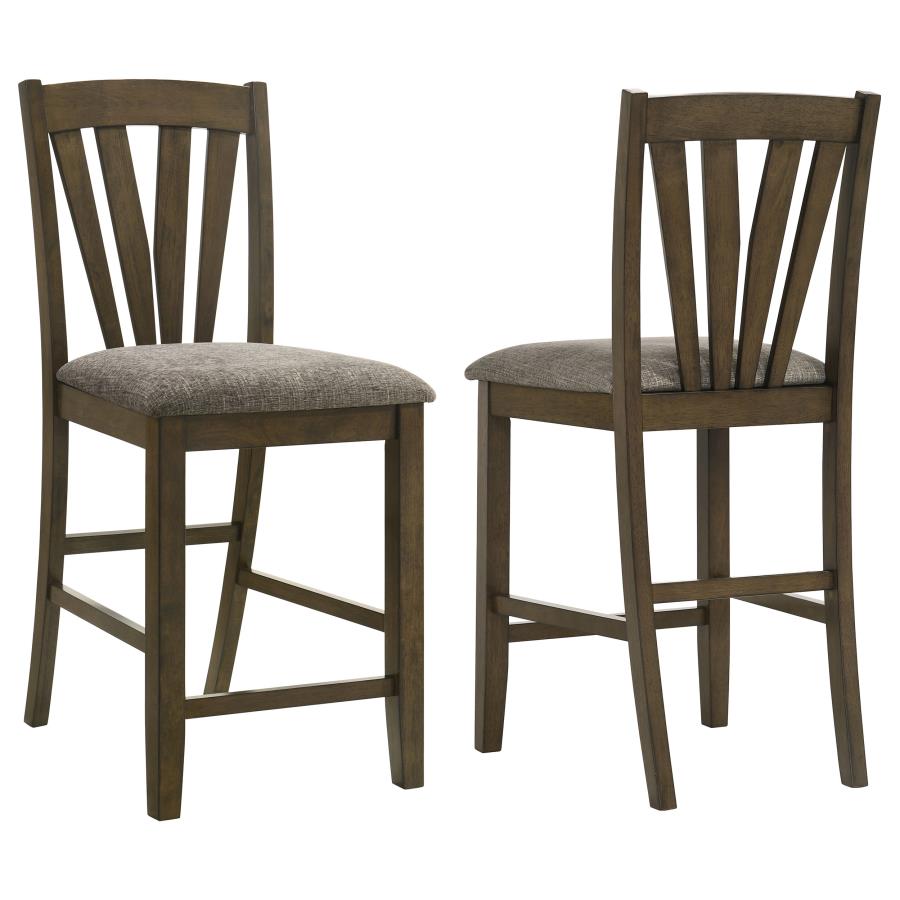 (image for) Canfield Counter Height Dining Side Chair Brown (Set of 2) - Click Image to Close