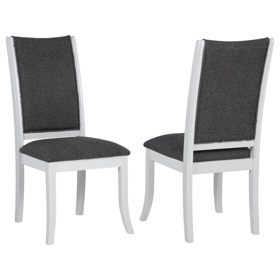 (image for) Judd Upholstered Dining Side Chair Pearl White (Set of 2)