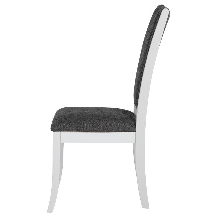 (image for) Judd Upholstered Dining Side Chair Pearl White (Set of 2)