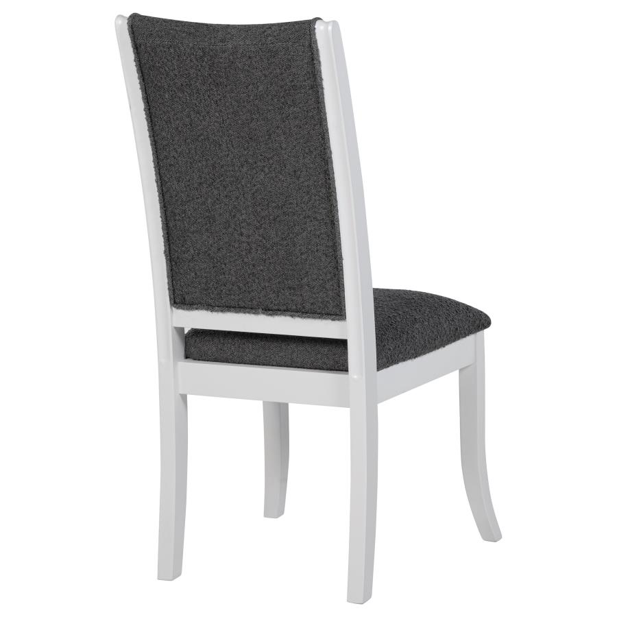 (image for) Judd Upholstered Dining Side Chair Pearl White (Set of 2)