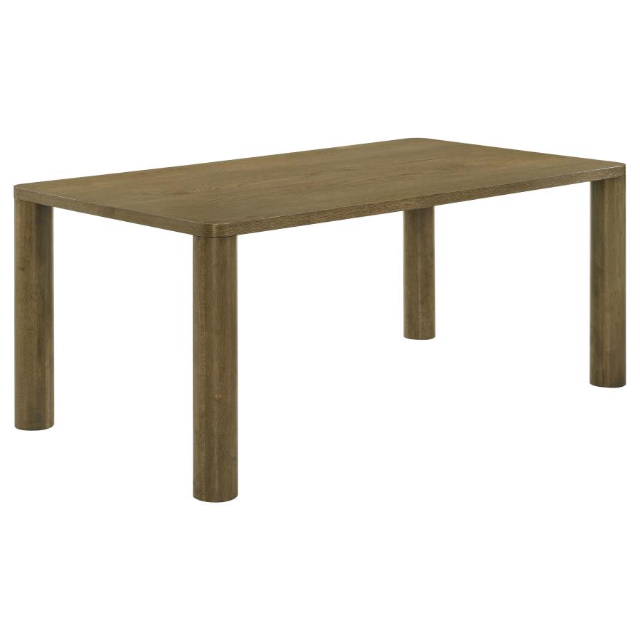 (image for) Castlewood 71-inch Rectangular Wood Dining Table Brown Oak