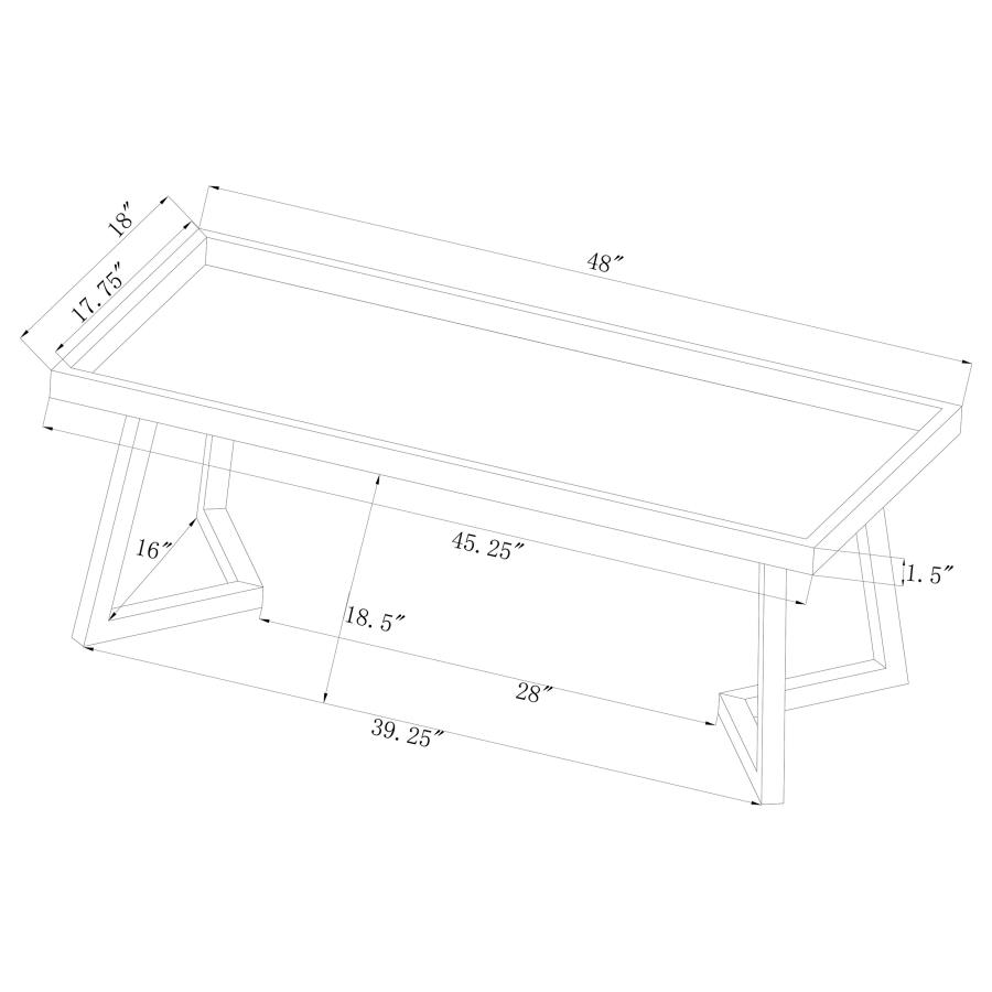 (image for) Beaufort 6-piece Rectangular Dining Set Chrome and Grey