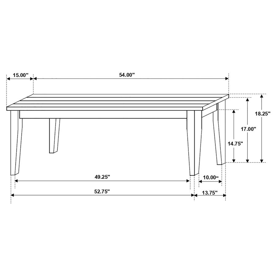 (image for) Kingman 6-piece Rectangular Dining Set Espresso and White