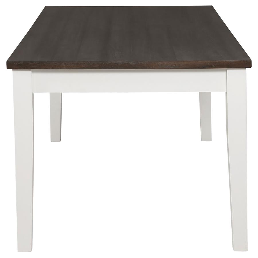 (image for) Kingman 72-inch 4-drawer Dining Table Distressed White