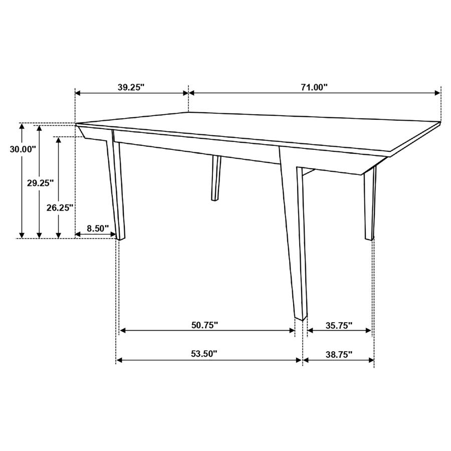 (image for) Nogales 7-piece Rectangular Dining Table Set Coastal Grey