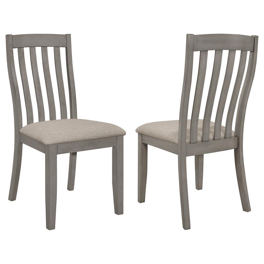 (image for) Nogales Wood Dining Side Chair Coastal Grey (Set of 2) - Click Image to Close