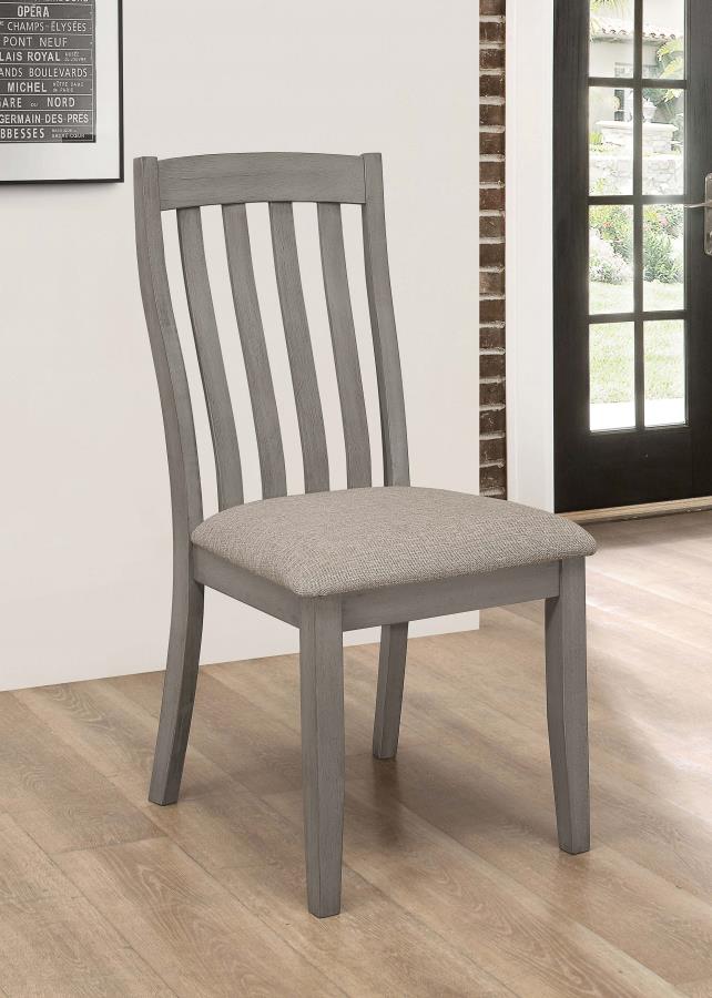 (image for) Nogales Wood Dining Side Chair Coastal Grey (Set of 2)