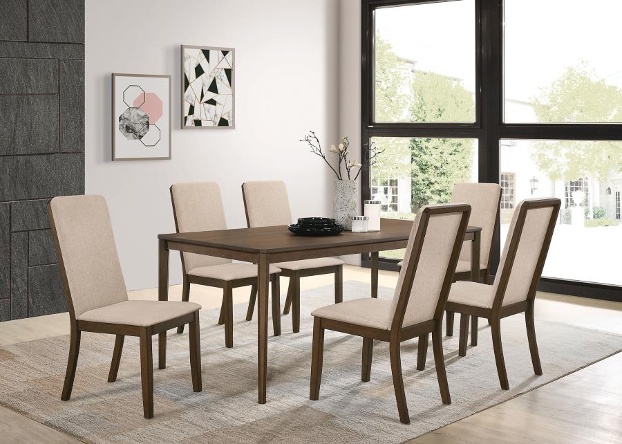 (image for) Wethersfield 5-piece Rectangular Dining Table Set Walnut - Click Image to Close