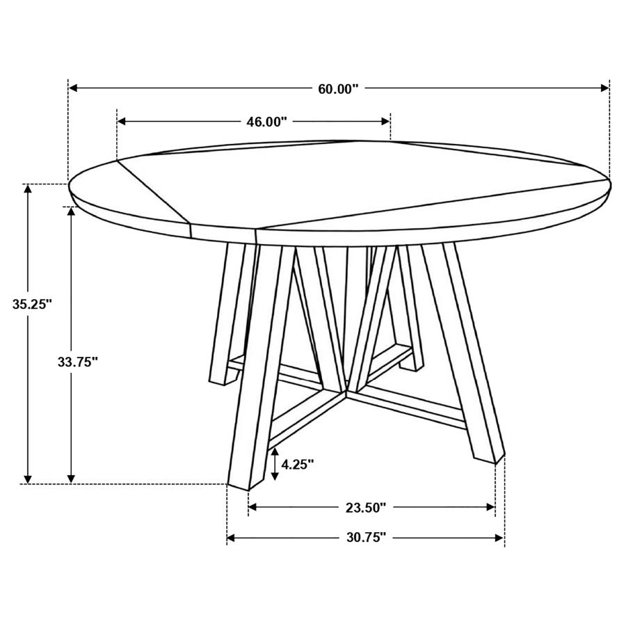 (image for) Athens 5-piece Drop Leaf Counter Height Dining Set Barn Grey