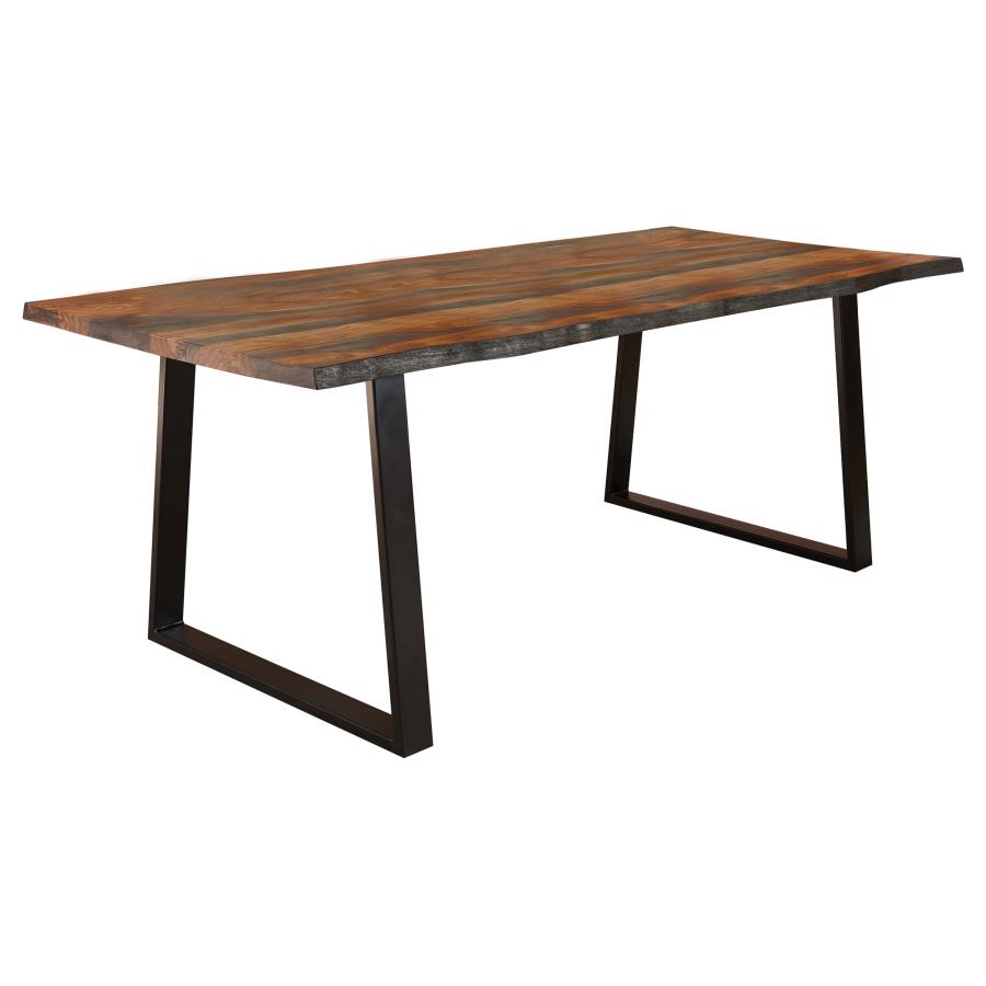 (image for) Ditman 80-inch Live Edge Dining Table Grey Sheesham