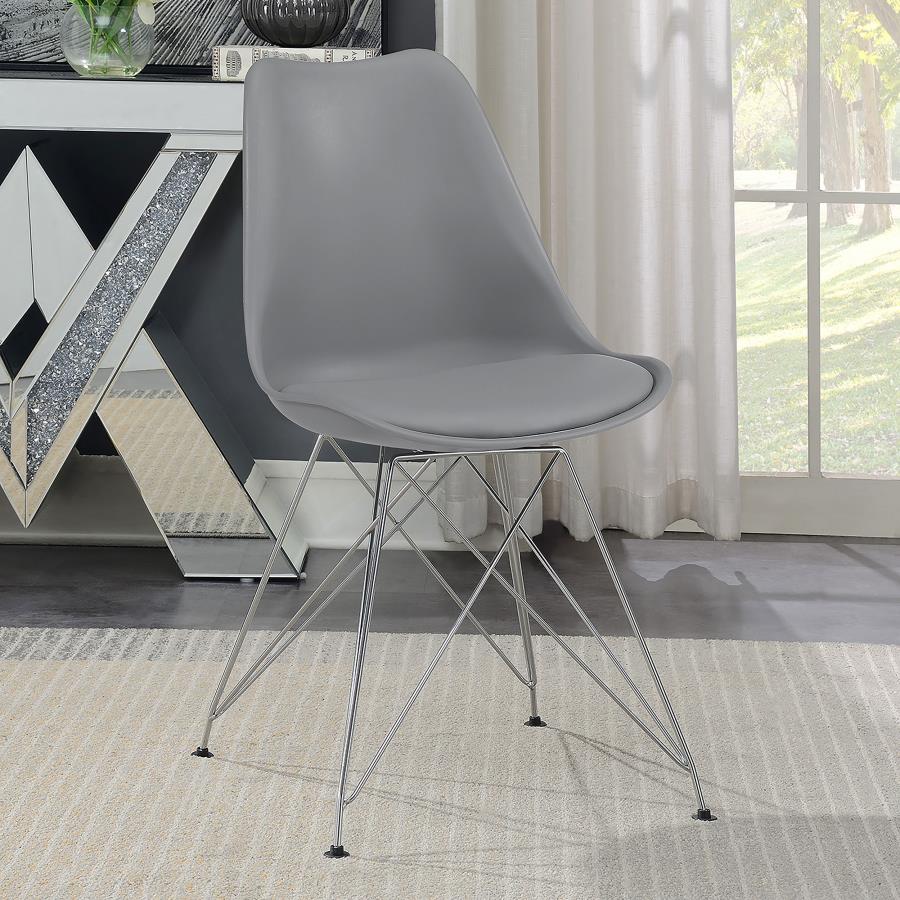 (image for) Juniper Polypropylene Dining Side Chair Grey (Set of 2)