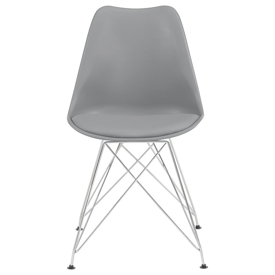 (image for) Juniper Polypropylene Dining Side Chair Grey (Set of 2)