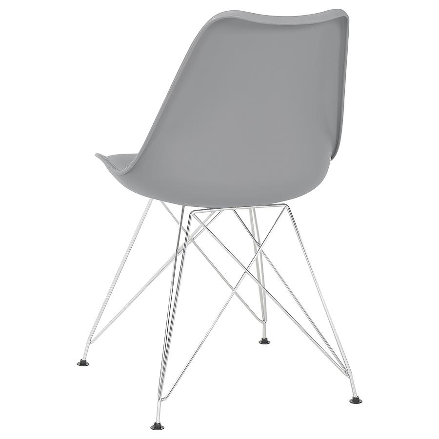 (image for) Juniper Polypropylene Dining Side Chair Grey (Set of 2)