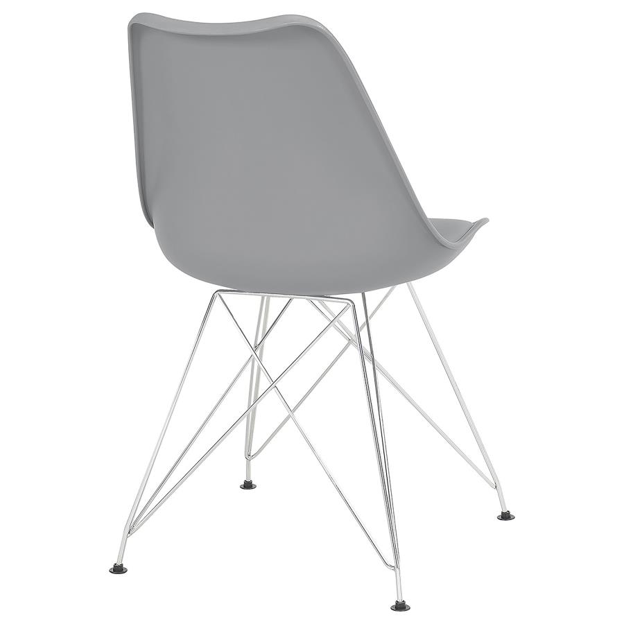 (image for) Juniper Polypropylene Dining Side Chair Grey (Set of 2)