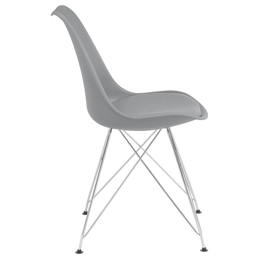 (image for) Juniper Polypropylene Dining Side Chair Grey (Set of 2)