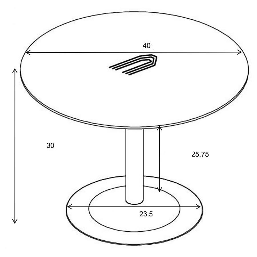 (image for) Cora Round 40-inch Wood Top Dining Table Brown Walnut