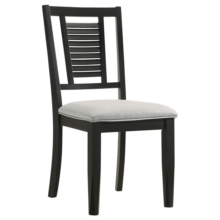 (image for) Appleton Wood Dining Side Chair Washed Black (Set of 2)