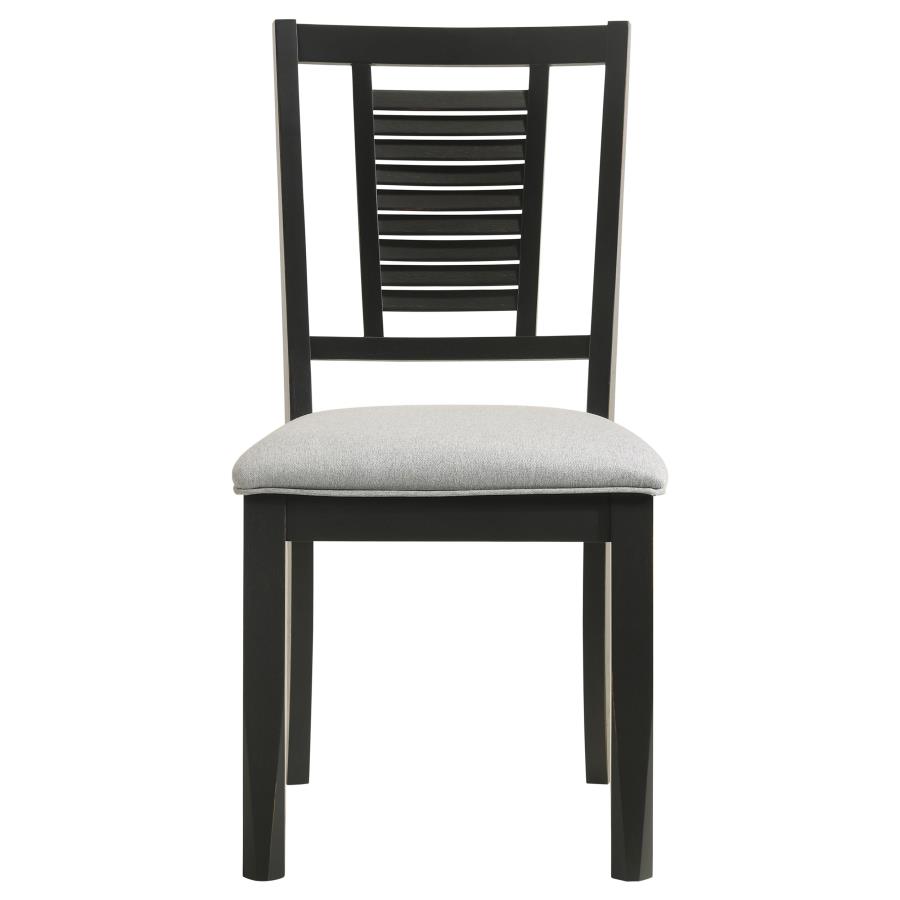 (image for) Appleton Wood Dining Side Chair Washed Black (Set of 2)