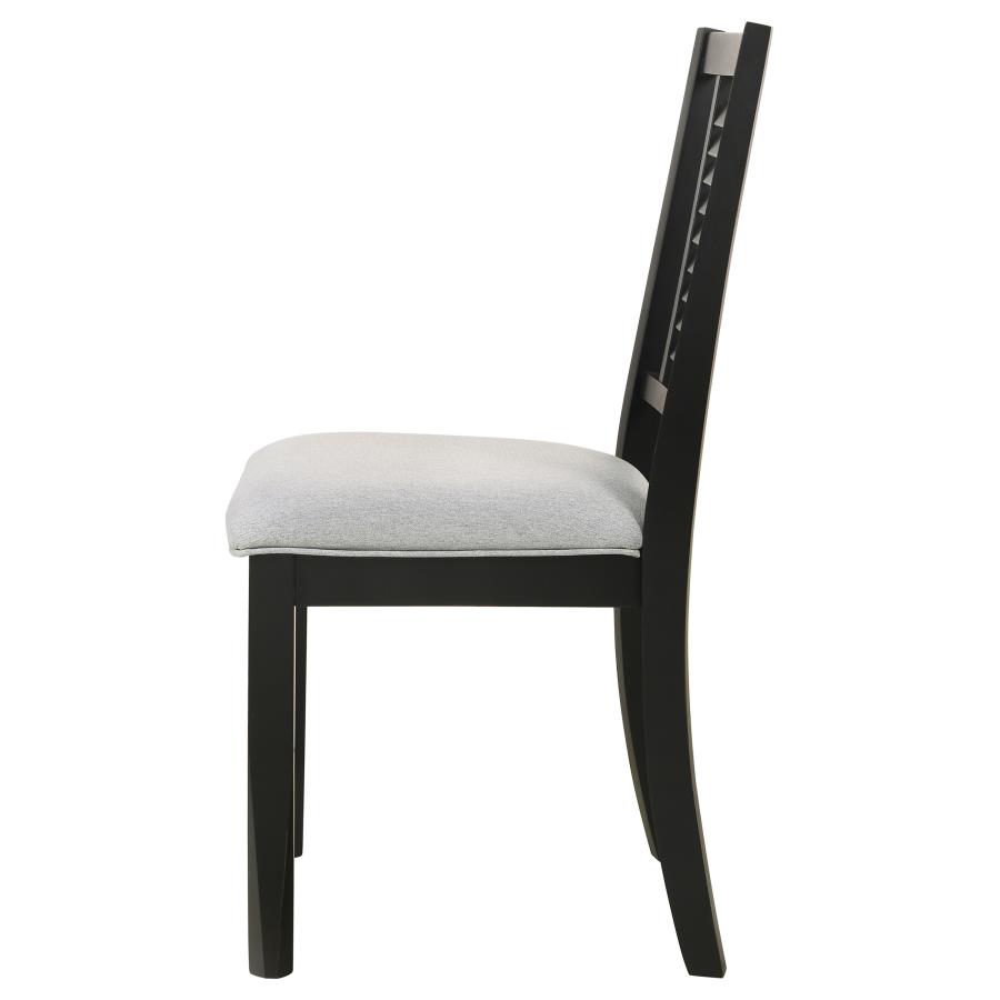 (image for) Appleton Wood Dining Side Chair Washed Black (Set of 2)