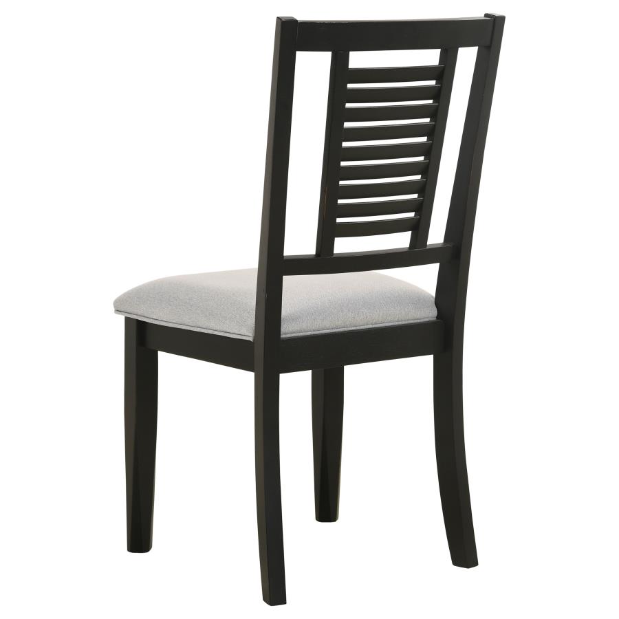 (image for) Appleton Wood Dining Side Chair Washed Black (Set of 2)