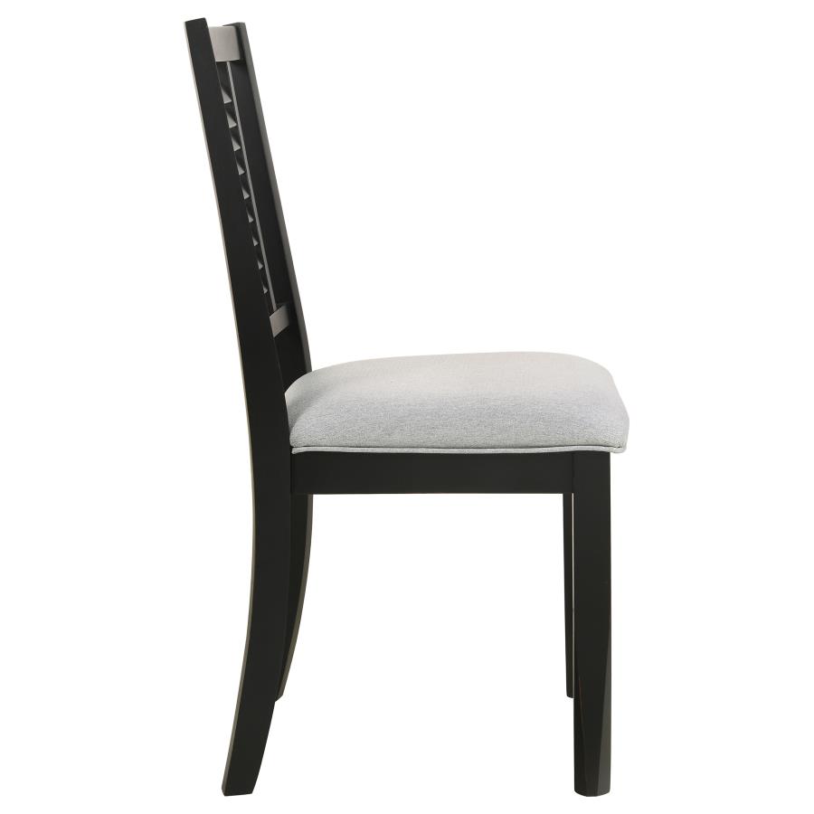 (image for) Appleton Wood Dining Side Chair Washed Black (Set of 2)