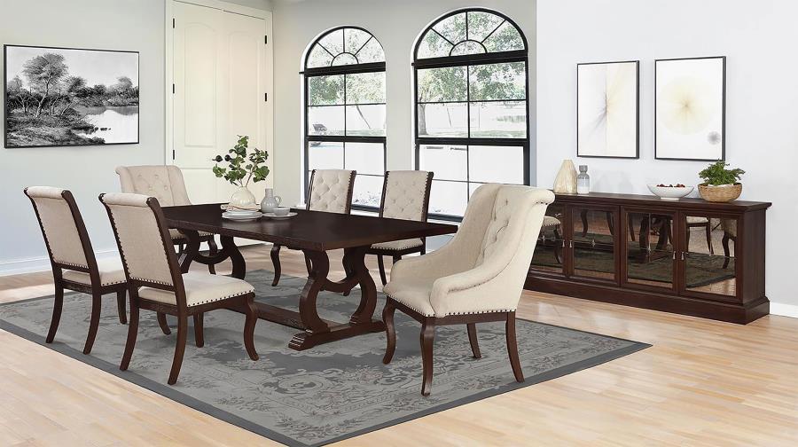 (image for) Brockway 7-piece Extension Leaf Dining Set Antique Java