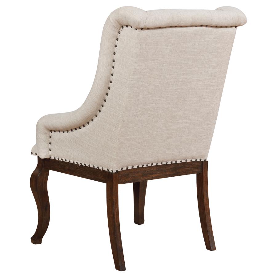 (image for) Brockway Upholstered Arm Chair Barley Java (Set of 2)