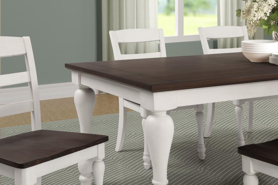 (image for) Madelyn 7-piece Rectangular Dining Table Set Coastal White