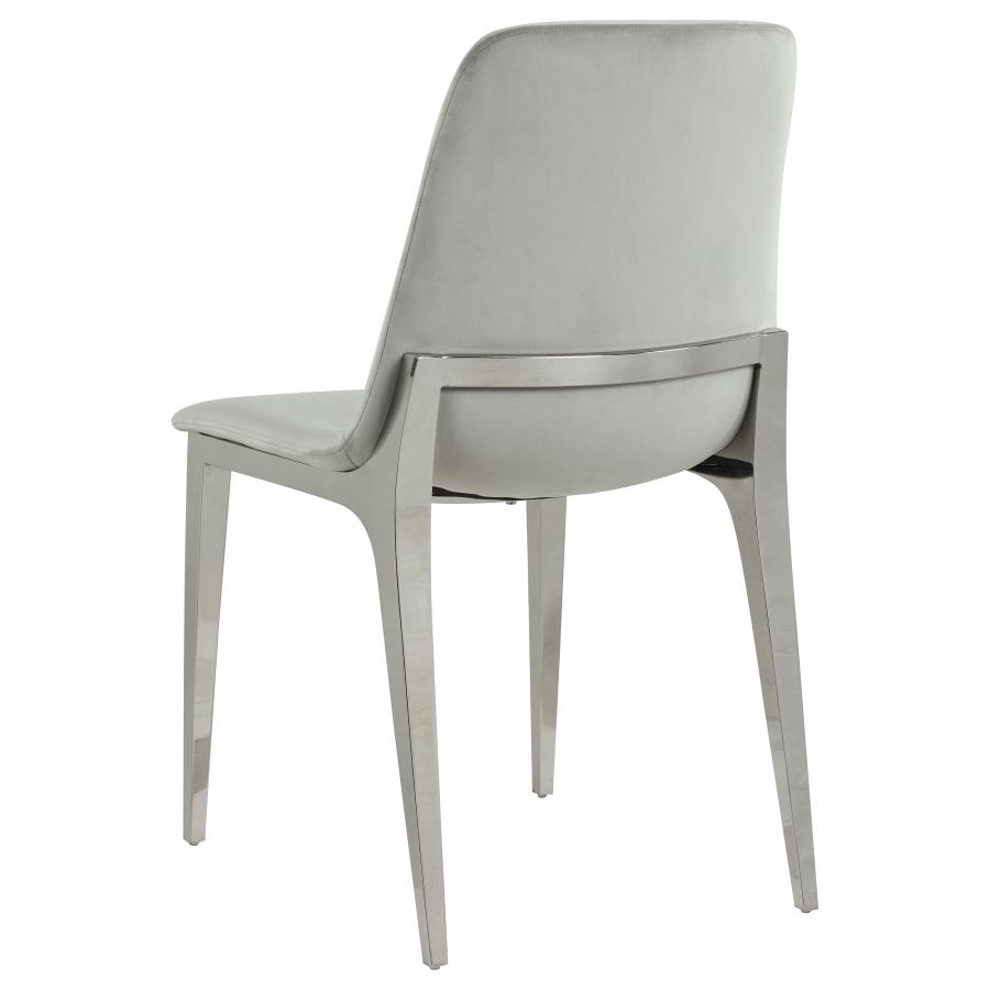 (image for) Irene Upholstered Dining Side Chair Light Grey (Set of 4)