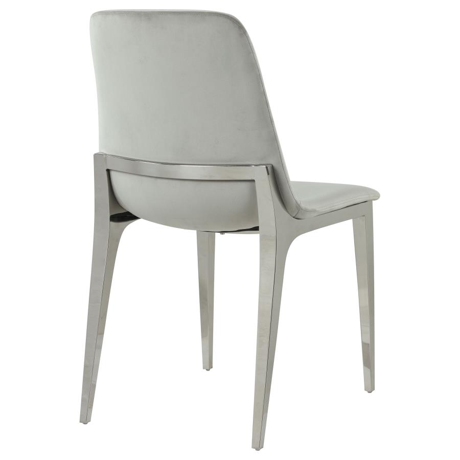 (image for) Irene Upholstered Dining Side Chair Light Grey (Set of 4)