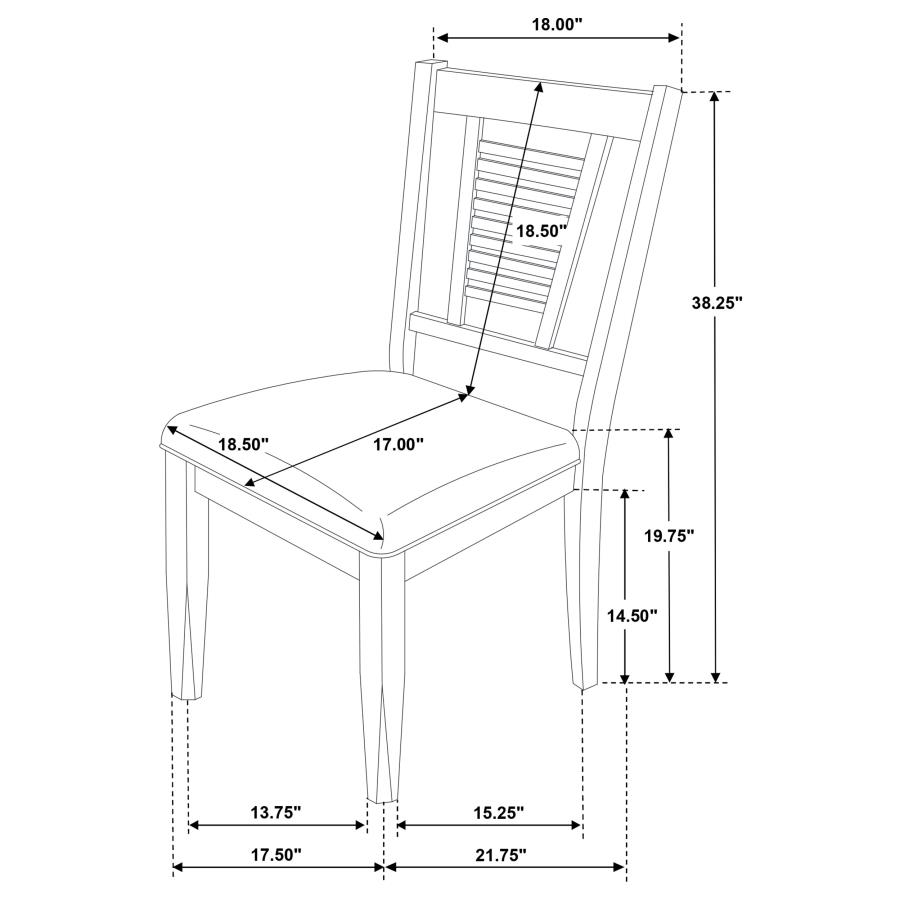 (image for) Appleton 5-piece Rectangular Dining Set Distressed White