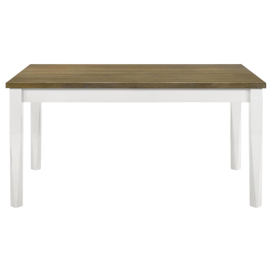 (image for) Appleton Rectangular 59-inch Dining Table Brown Brushed