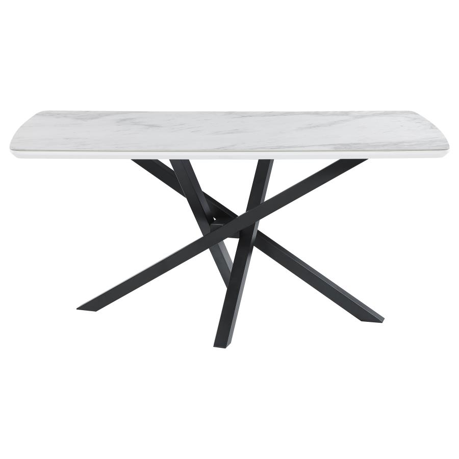 (image for) Paulita 63-inch Ceramic Dining Table White Ceramic