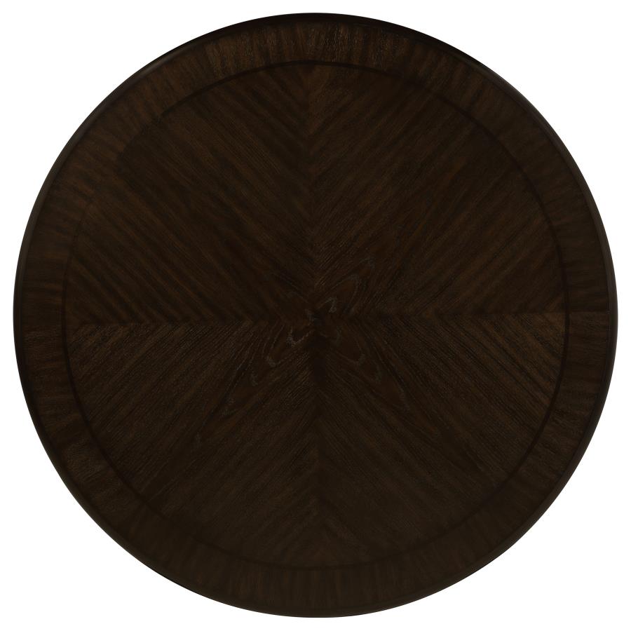 (image for) Twyla 5-piece 60-inch Round Wood Dining Table Set Dark Cocoa