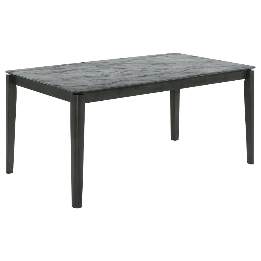 (image for) Stevie 5-piece Rectangular Dining Table Set Grey and Black