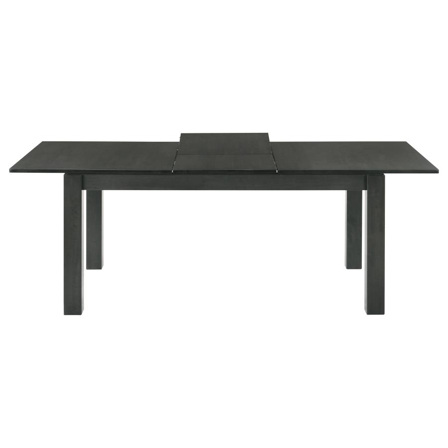 (image for) Jakob Rectangular 83-inch Extension Leaf Dining Table Black