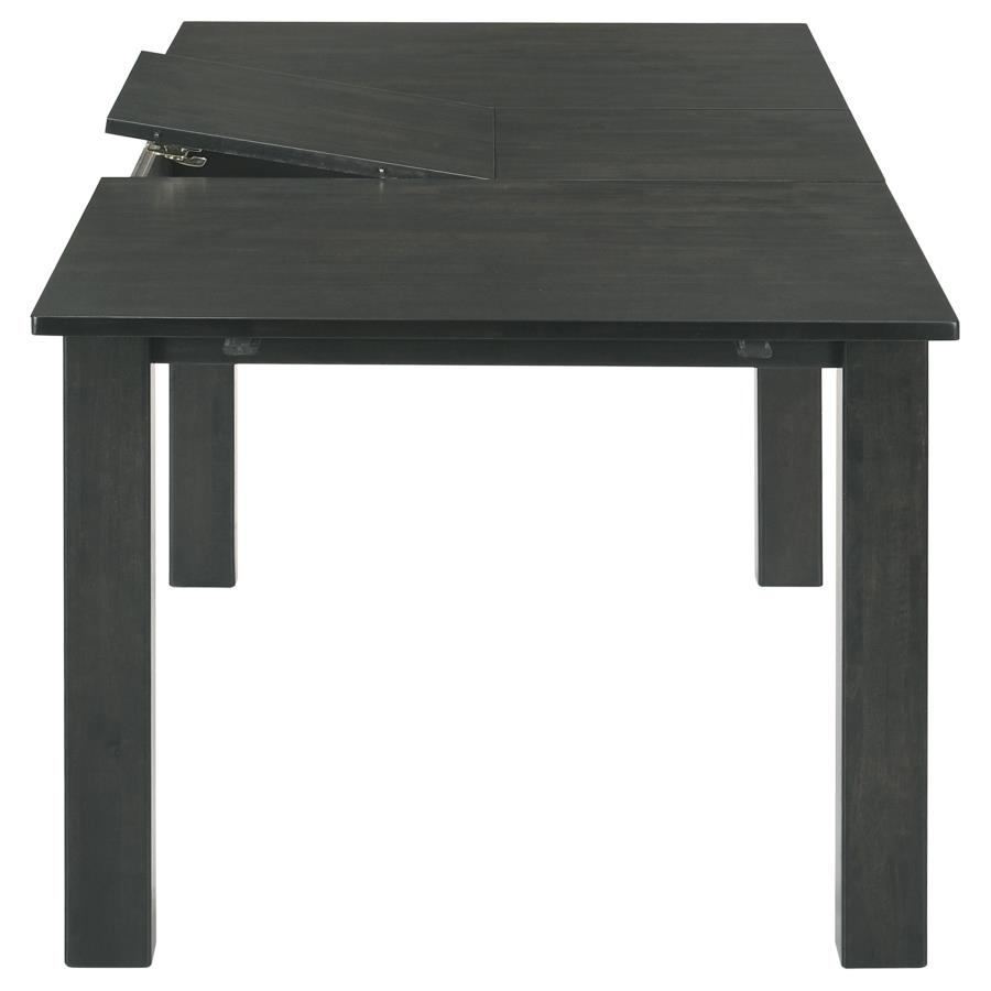 (image for) Jakob Rectangular 83-inch Extension Leaf Dining Table Black