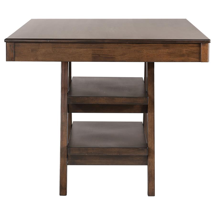 (image for) Dewey Rectangular 60-inch Counter Height Dining Table Walnut