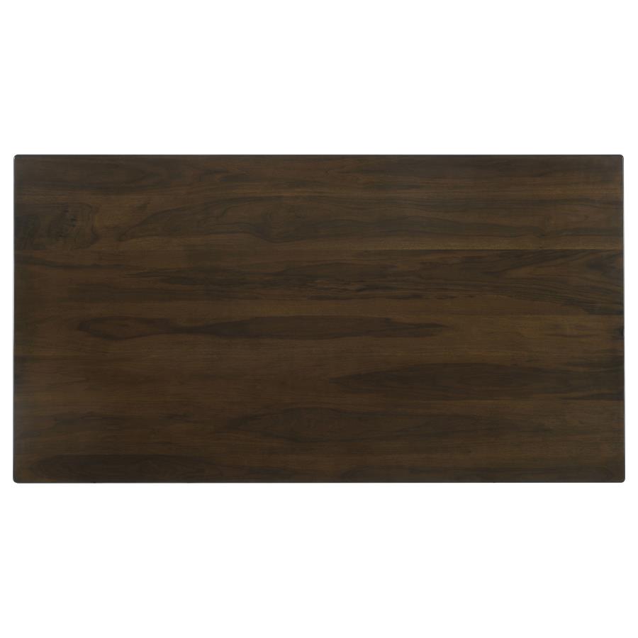 (image for) Wes Rectangular 80-inch Wood Dining Table Dark Walnut