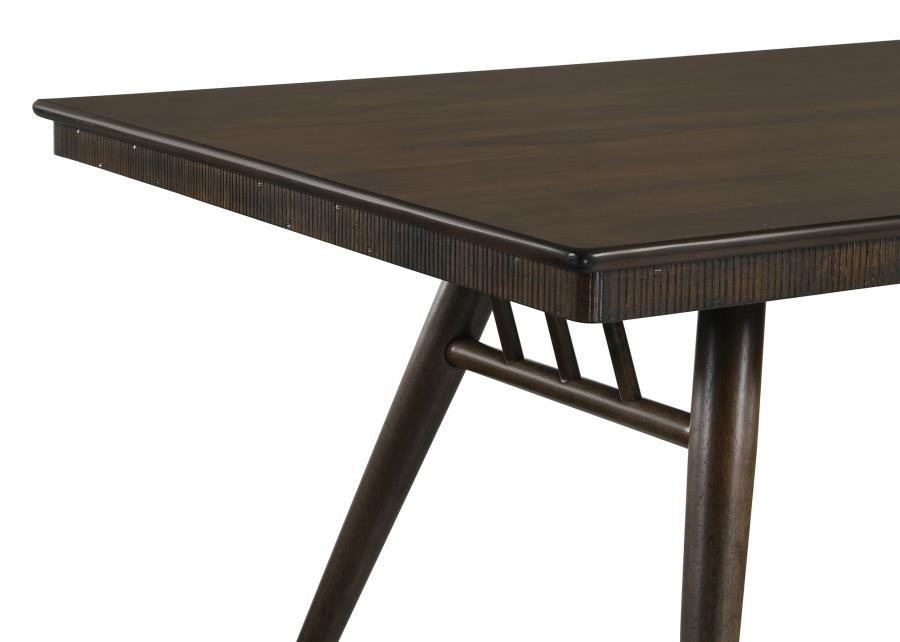 (image for) Wes Rectangular 80-inch Wood Dining Table Dark Walnut