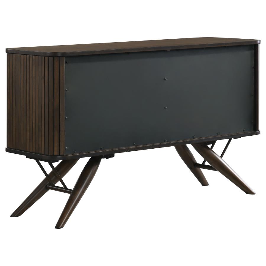 (image for) Wes 2-door Sideboard Buffet Storage Cabinet Dark Walnut