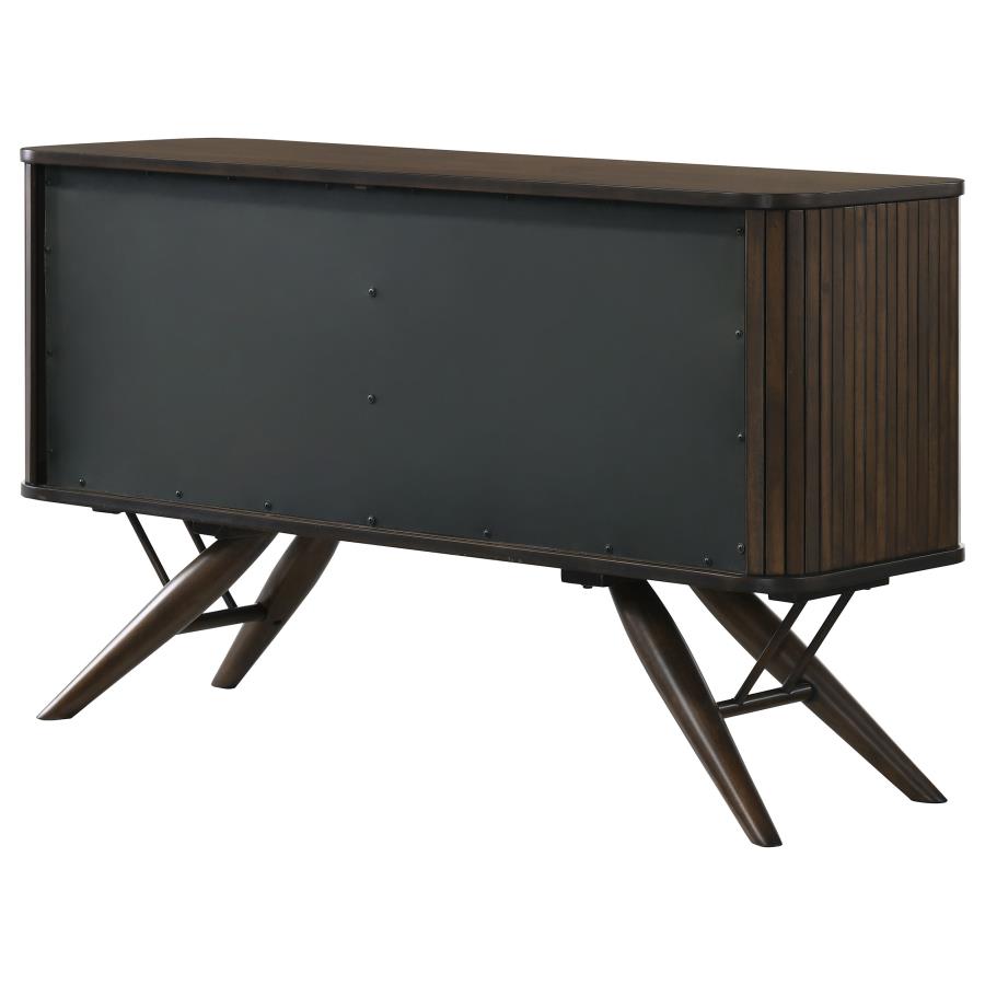 (image for) Wes 2-door Sideboard Buffet Storage Cabinet Dark Walnut