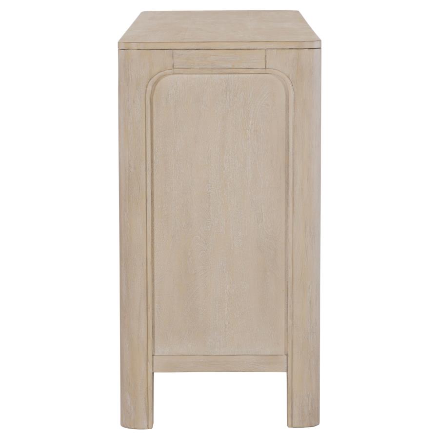 Solano Sliding Door Dining Sideboard Server Weathered Mango