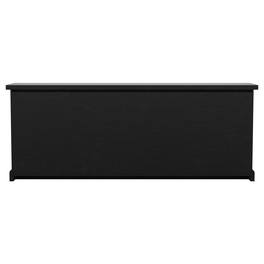 (image for) Florence 4-door Dining Sideboard Buffet Distressed Black