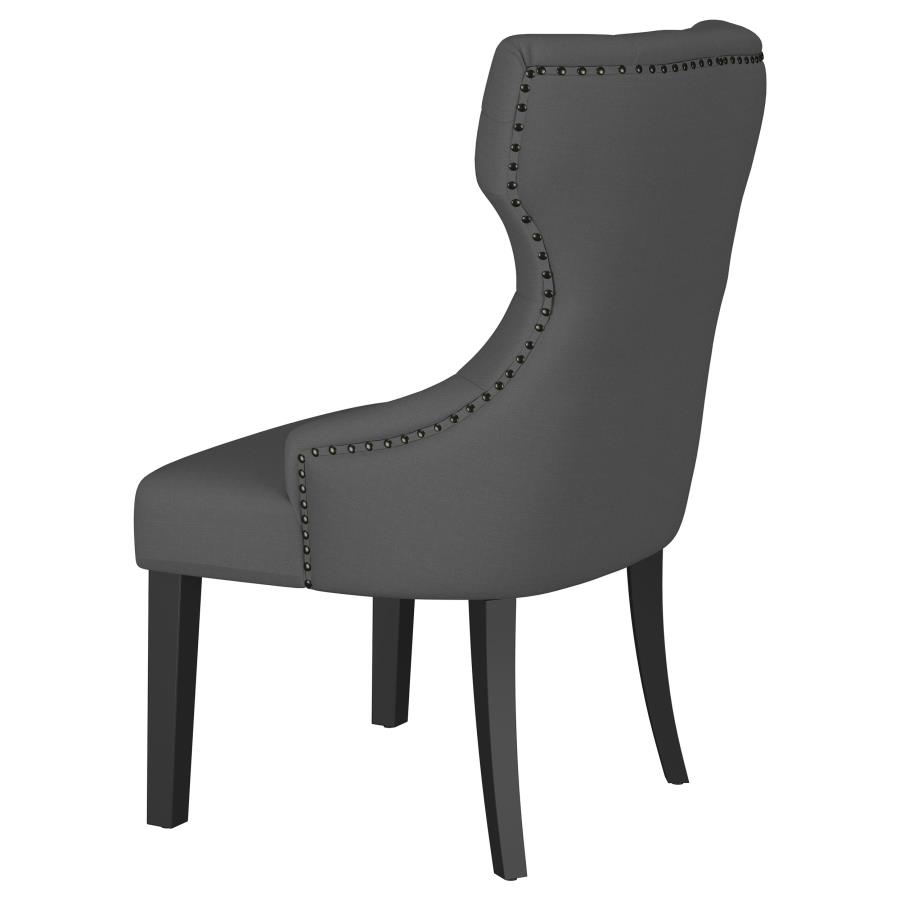 (image for) Baney Fabric Upholstered Dining Side Chair Grey and Black